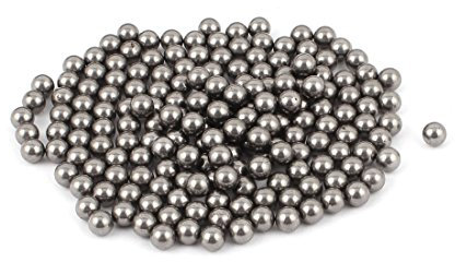sourcing map Stahlkugeln Fahrrad Wälzlagerkugeln, Ersatzteil, kugeln 6 mm Durchmesser, 180 Stück