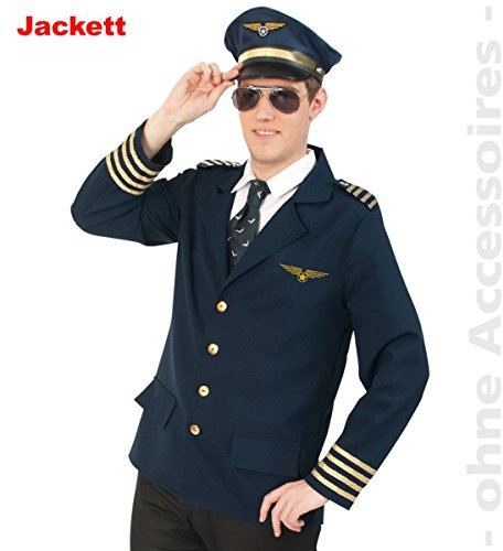 Kostüm PILOT 1-tlg. Jacke in Gr. M & XL