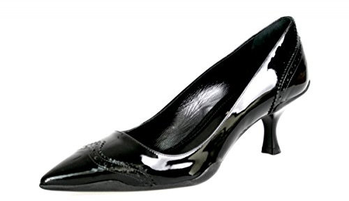 Prada Damen Schwarz Budspester Leder Pumps 1I962F 069 F0002 37 EU