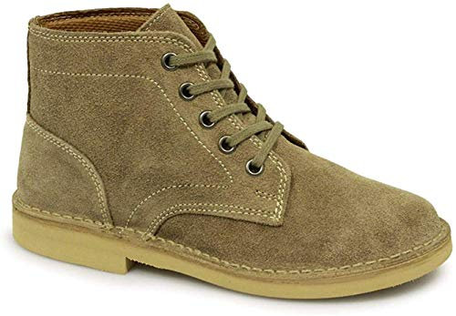 Roamers M468TS Mens Desert Boots Dark Taupe