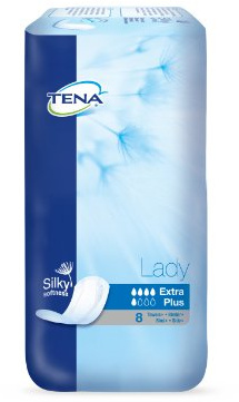 TENA Lady Extra Plus Towels - 6 x Packs of 8 ( 48 Towels )