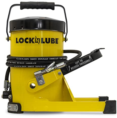 G.GUN Grease Gun - Fast & Easy Greasing. 10,000psi Output. Hands Free Foot Operation & Pressure Relief Valve. Mess & Waste Free, with G.COUPLER & 2m Hydraulic Hose. Heavy Duty Industrial Strength