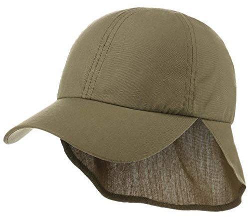 Hutshopping Nomad Safari Outdoorcap Sonnenschutz Nacken (One Size - Oliv)