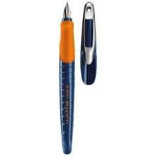 Herlitz Fllhalter - Schulfllhalter my.pen - L-Feder, dunkelblau/orange