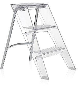 Kartell Upper, Escalera, Cristal