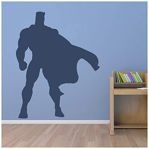 azutura Superhero Boys Bedroom Wall Sticker available in 5 Sizes and 25 Colours Ocean Blue