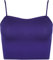 WearAll Womens Strappy Sleeveless Ladies Bralet Crop Stretch Vest Top - Purple - 8-10