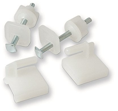 Acquastilla 113575 Supporti Bassi in Plastica per Sedili WC, Multicolore