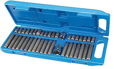 Silverline - 881641 - Coffret de 40 Embouts de Vissage - Torx/6 Pans/Spline