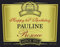 Prosecco Wine Label Personalised Edible Cake topper (1, 3.5 x 2.7)