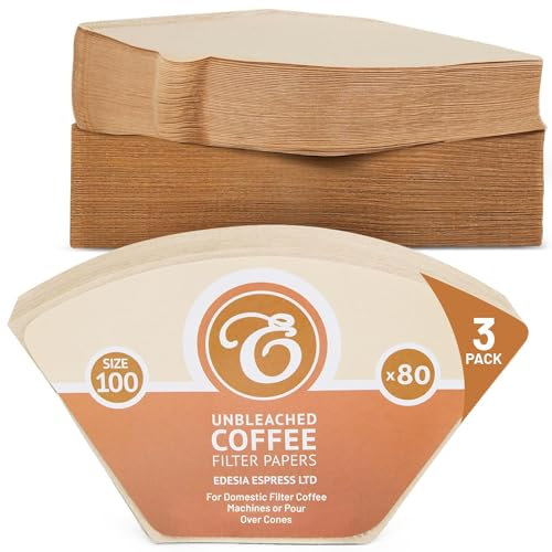 EDESIA ESPRESS - 240 filtres à café coniques - en papier non blanchi - pour Melitta Aromaboy - taille 100