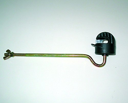 horizont Isolator Weidezaun turbomax metric, Seilisolator schwarz, 8 Stück, 6 mm Stütze, freilaufend, Litze bis 4 mm, Seil bis 8 mm, Streckenisolator, Anfangsisolator