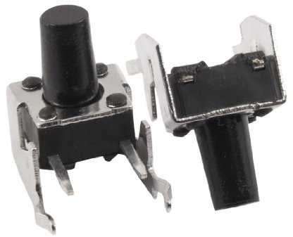 Sourcingmap 2 Momentary Right Angle Tactile Push Button Switch, 6 mm x 6 mm x 9 mm