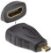 HDMI Femelle Femelle vers Micro HDMI Mâle Fiche Adaptateur pour HDMI Câbles