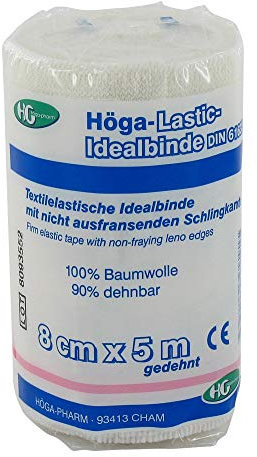 HÖGA-LASTIC Idealbinde 8 cmx5 m m.Cellophan 1 St