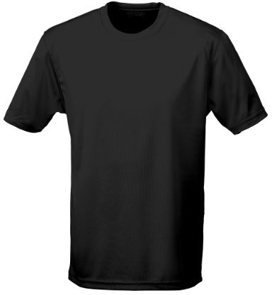 Just Cool - Atmungsaktives und schweißhemmendes T-Shirt, Schwarz , XXXXXL