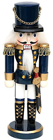 Dekohelden24 Zauberhafter Nussknacker Soldat in blau klassisch, ca. 25 cm