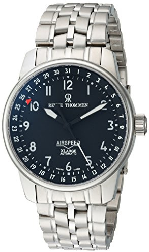 Revue Thommen Herren analog Schweizer Automatik Uhr mit Edelstahl Armband 16050.2137