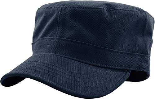 KBETHOS Cadet Army Cap Mütze Herren Schirmmütze Basic Everyday Military Style Hut (jetzt mit Versteck Pocket Version erhältlich), Navy Daily Cadet, X-Large