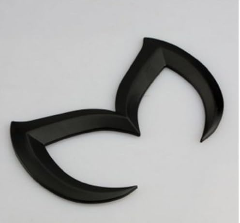 SuPoo Mazda schwarz sportlich Metall Evil 'M' Heckklappe Emblem Emblem Matt 3 5 6