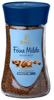 Tchibo Feine Milde Instantkaffee, 100g - 1er-Pack, löslicher Bohnenkaffee, koffeinhaltig