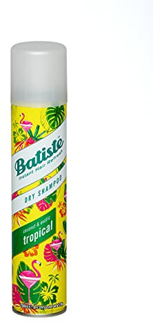 Batiste Tropical Dry Shampoo – 200 ml: Erfrischender Kokosnuss-Duft für sofortige Wiederbelebung der Haare