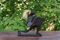 G6 Collection Handgefertigte Holz-Statue, Tiki-Bar, handgefertigt, einzigartiges Geschenk, Heimdekoration, Akzent-Figur, Dekoration, Kunstwerk, handgeschnitzt (Gewichtheben, sauber & Jerk)