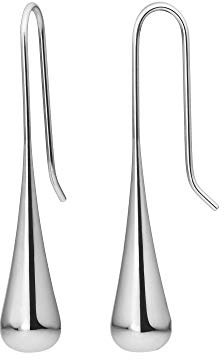 Heideman Ohrringe Sagitta Damen - aus hochwertigem Edelstahl - silber gold rosegold farbend matt - Ohrstecker für Frauen - Ohrhänger Tropfen Form - 4cm lang hängend