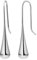 Heideman Ohrringe Sagitta Damen - aus hochwertigem Edelstahl - silber gold rosegold farbend matt - Ohrstecker für Frauen - Ohrhänger Tropfen Form - 4cm lang hängend