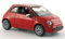 Fiat 500, rot, weiss-kariertes Dach, 2007, Modellauto, Fertigmodell, Norev 1:43