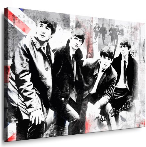 fotoleinwand24 Leinwandbild Beatles Lennon - Bild 100x70cm k. Poster ! Bild fertig auf Keilrahmen ! Pop Art Gemälde Kunstdrucke, Wandbilder - Bilder zur Dekoration/Deko. Musik - Stars Kunstdrucke