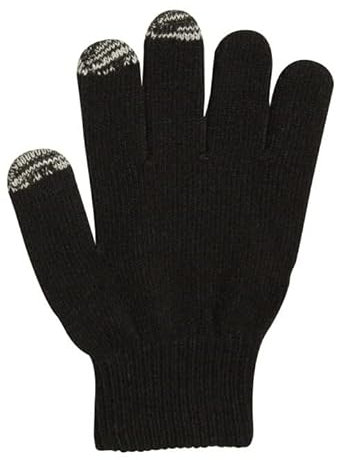 Capelli New York 2X Handschuhe 1x einfarbig mit Touchscreen-Funktion