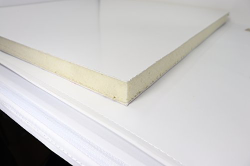 Paneles para sándwich de plástico PVC, color blanco, 24 mm, 250 x 500 mm