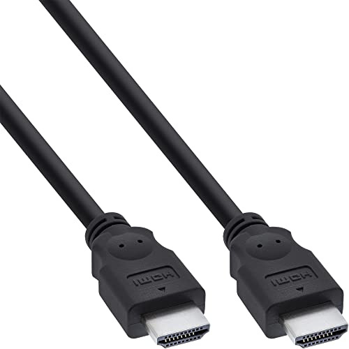 InLine HDMI Kabel High Speed Full HD 1080p Stecker Stecker TV Monitor PC schwarz, 5 m, 17605E