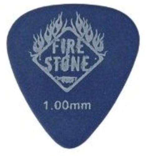 Fire Stone 523872 Plektrum/Pick Delrin Tex, 351 Form, angeraute Ausführung, 0,60 mm, orange, 12 Stück
