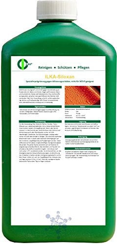 ILKA® - Siloxan Spezialimprägnierung | 1L | Stein- und Fassadenimprägnierung | wasser- und schmutzabweisend | gegen Wasserflecke, Ausblühung, Pilz- und Moosbefall, Frostschaden | LOTUSEFFEKT!