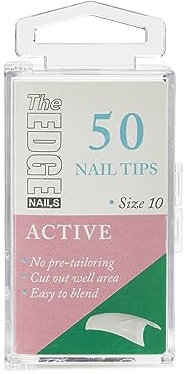 THE EDGE Active Nail Tips Size 10 (50 pack) - Strong Nail Tips