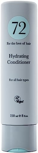 72 Hair Vegan Hydrating Conditioner, Organic Cruelty Free Moisturiser and Protector Treatment, 250ml
