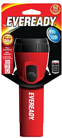 Eveready LED Flashlight, Bright Flash Light, Durable and Easy-to-Use, Perfect Flashlights for Camping Accessories, Emergency, Survival Kits, Safe Flashlights for Kids, Batteries Included