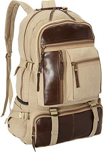 Fox Outdoor Products Retro Cantabrian Excursion Rucksack, Unisex-Erwachsene, Khaki, Einheitsgröße
