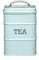 KitchenCraft Living Nostalgia Metal Tea Caddy, 11 x 17 cm - Vintage Blue