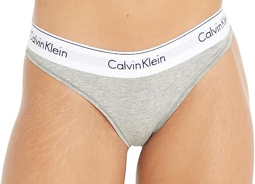 Calvin Klein Bikini 0000F3787E, Mutandine Bikini, Donna, Grigio (Grey Heather), S