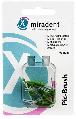 MIRADENT Interdentalbürste PIC-Brush medium grün 12 St