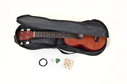 GEWA Sopran Ukulele Player Pack rotbraun inkl. Tasche, Stimmpfeife, Ersatzsaiten, Grifftabelle und Plektren - PS502820 - ***NEU***
