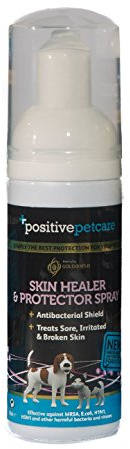 24 Hour Dog Skin Healer and Skin Problem Protector, New Long-Lasting Anti-Bacterial Formula, Water-Based, 100% Safe for Dogs, Cats & Other Pets - 50 ml by Positive Petcare