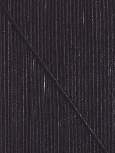 Großhandel für Schneiderbedarf 5 m elastische Kordel/Gummikordel 2,5 mm Schwarz, 48% PES, 53% LA, 1 Stück