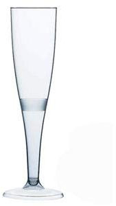 Clear 30 x Plastic Champagne Flute Glasses 160ml UK CA Marked at 125ml. Perfect for Weddings, Parties and Outdoor and Indoor Events