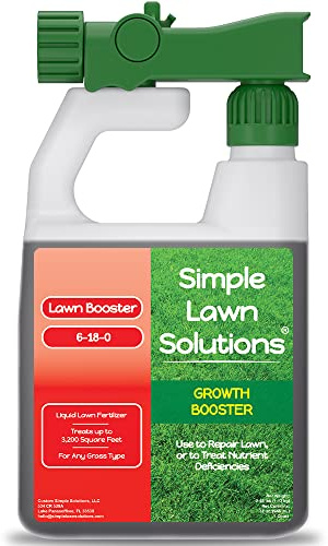 Extreme Herbe Croissance pelouse Booster- Liquide Naturel Spray Engrais concentré avec Fulvique et Humique Craquelle Pas n'importe Quel Herbe : Simples Gazon Solutions- 907,2 Gram.