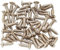 Musiclily 3x12mm Gitarren Bass Schlagbrett Schrauben Pickguard Screws für Fender Strat Stratocaster Tele Telecaster E-Gitarre Bass, Chrom (50 Stück)