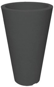 Pot de fleurs en plastique, hauteur 45 cm-diamètre : 28 cm a1 pot couleur anthracite et pots de fleurs